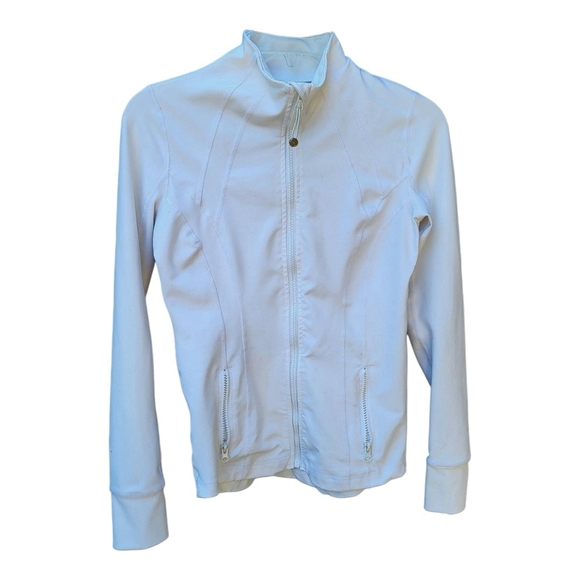 90 Degree By Reflex Womens White Lightweight Full Zip Running Jacket - Size XS - Picture 4 of 6